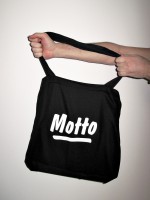 Motto Tote Bag (black)